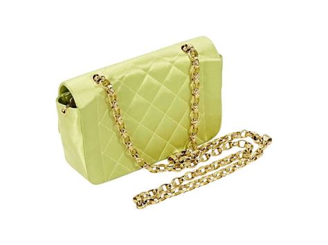 chanel lime green bag